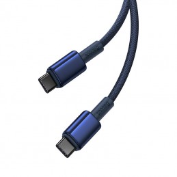 Cable USB-C to USB-C Baseus Tungsten Gold, 100W, 1m (blue)