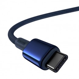 Cable USB-C to USB-C Baseus Tungsten Gold, 100W, 2m (blue)