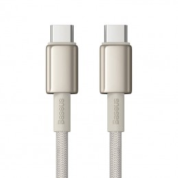 Cable USB-C to USB-C Baseus Tungsten Gold, 100W, 1m (gold)