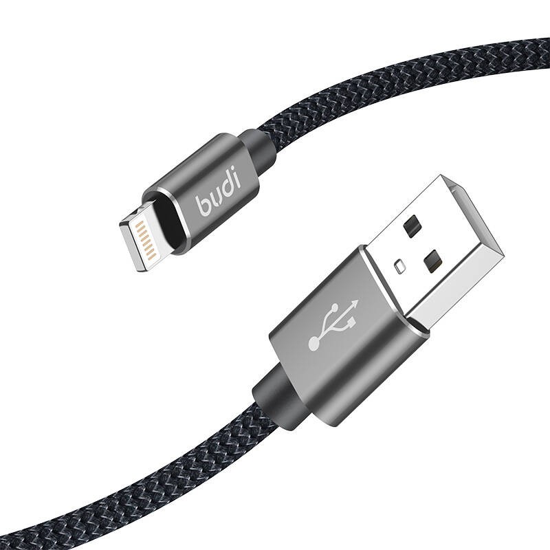 Kabel USB-A do Lightning Budi 206L/2M 2.4A 2m (czarny)