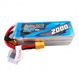 Gens ace 2000mAh 22.8V 60C 6S1P High Voltage Lipo Battery Pack with XT60 Plug