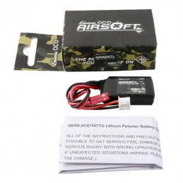 Gens ace 250mAh 7.4V 35C 2S1P Airsoft Gun Lipo Battery with JST-SYP Plug