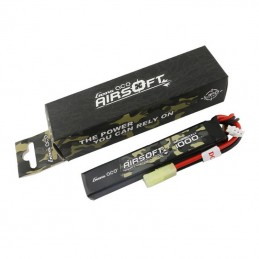 Gens ace 25C 1000mAh 2S1P 7.4V Airsoft Gun Lipo Battery with mini Tamiya Plug