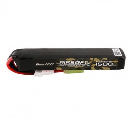 Gens ace 25C 1500mAh 3S1P 11.1V Airsoft Gun Lipo Battery with mini Tamiya Plug