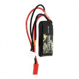 Gens ace 25C 3000mAh 2S2P 7.4V Saddle Airsoft Gun Lipo Battery with Mini Deans(T) Plug