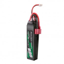 Gens ace 25C 800mAh 3S1P 11.1V NUNCHUCK 3X Airsoft Gun Lipo Battery with Deans(T) Plug