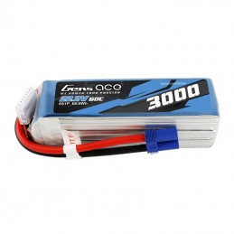 Gens ace 3000mAh 22.2V 60C 6S1P Lipo Battery Pack with EC5 plug