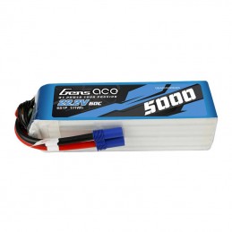 Gens ace 5000mAh 22.2V 60C 6S1P Lipo Battery Pack