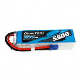 Gens ace 5500mAh Lipo 22.2V 45C 6S1P Model Helicopter Batteries