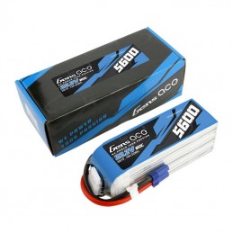 Gens ace 5600mAh 80C 22.2V 6S1P Lipo Battery Pack with EC5 plug