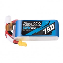 GENS ACE 750MAH 11.1V 60C 3S1P LIPO BATTERY PACK WITH XT30