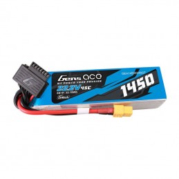 Gens Ace G-Tech 1450mAh 22.2V 45C 6S1P Lipo Battery Pack with XT60 Plug