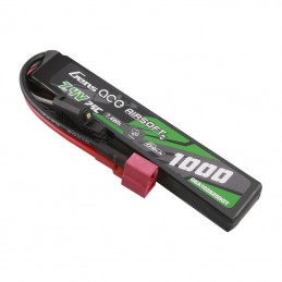 Gens ace G-Tech 25C 1000mAh 2S1P 7.4V Airsoft Gun Lipo Battery with T Plug