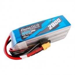 Gens ace G-Tech 2800mAh 22.2V 60C 6S1P Lipo Battery Pack with XT60 plug