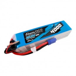 Gens ace G-Tech 4000mAh 22.2V 60C 6S1P Lipo Battery Pack with EC5 Plug