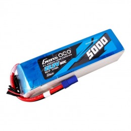 Gens ace G-Tech 5000mAh 22.2V 60C 6S1P Lipo Battery Pack with EC5 Plug