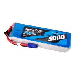 Gens ace G-Tech 5000mAh 22.2V 60C 6S1P Lipo Battery Pack with EC5 Plug