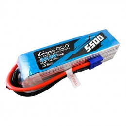 Gens ace G-Tech 5500mAh Lipo 22.2V 45C 6S1P Model Helicopter Batteries