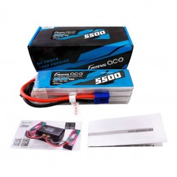 Gens ace G-Tech 5500mAh Lipo 22.2V 45C 6S1P Model Helicopter Batteries