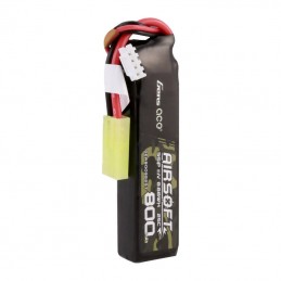 Gens Ace Lipo 800MAH 11.1V 25C 3S1P Airsoft Gun Lipo Battery with mini Tamiya Plug