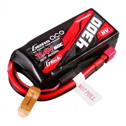 Gens ace G-Tech 4300mAh 3S1P 11.4V 60C Lipo Battery with T-plug