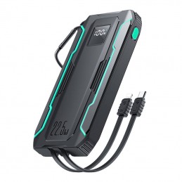 Powerbank Joyroom JR-L017 10000mAh, 22.5W, z kabel Lightning + USB-C (czarny)