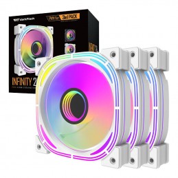 Darkflash INF24 3in1 ARGB Computer fan set (white)