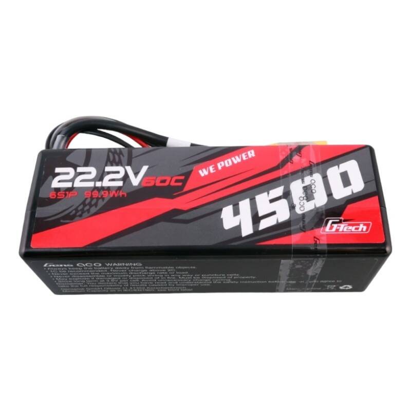 Gens ace G-Tech 4500mAh 6S1P 22.2V 60C HardCase RC car Lipo Battery 14-