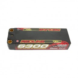 Gens ace Redline Series 6300mAh 7.4V 130C 2S2P HardCase 70- LiPo Battery
