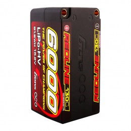 Gens ace Redline Series 6000mAh 15.2V 130C 4S2P HardCase 69- HV LiPo Battery