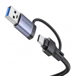 Hub 4w1 Baseus UltraJoy USB-A - USB-C do 4xUSB3.0+USB-C (szar