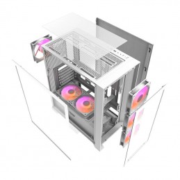 Computer case Darkflash DRX70 GLASS + 4 RGB fans (white)