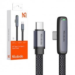 90 degree cable USB-C to USB-C Mcdodo CA-3360, 65W, 1.2m (black)