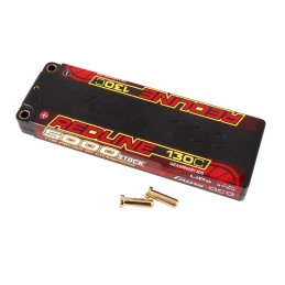 Gens ace Redline Series 5000mAh 7.4V 130C 2S1P HardCase 56- HV Lipo Battery