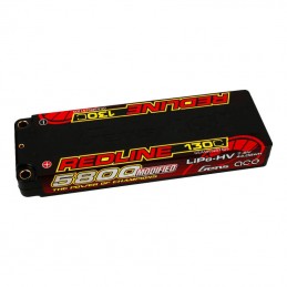 Gens ace Redline Series 5800mAh 7.6V 130C 2S1P HardCase 56- HV Ultra LCG LiPo Battery