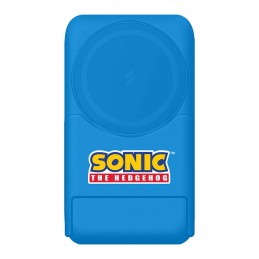 Magnetic powerbank OTL 5000 mAh, USB-C 15W, Sonic The Hedgehoh with stand (blue)