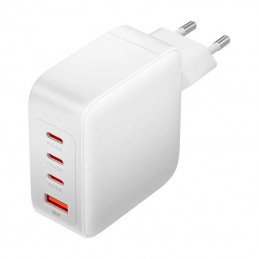Wall charger, Vention, FEIW0-EU,  3xUSB-C, USB- A, 140W-140W-30W-18W, GaN (white)