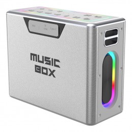 Reproduktor HiFuture Music Box Bluetooth (stříbrná)