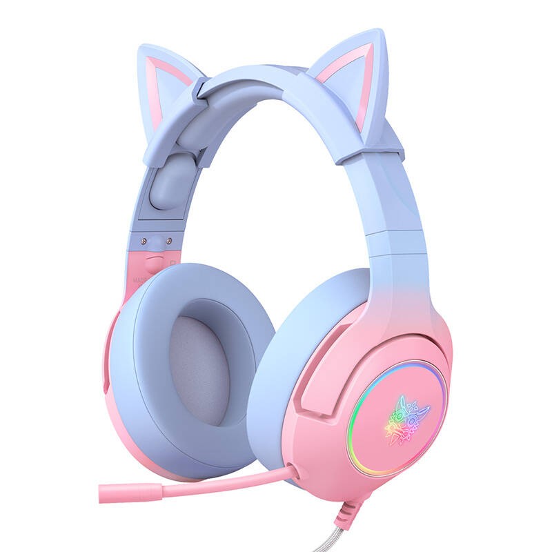 Gaming headphones ONIKUMA K9 7.1 Pink-Blue