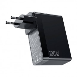 Uniwersalna ładowarka sieciowa-adapter podróżny UK-US-EU GaN Mcdodo CH-8101 Pro, 100W, 2xUSB-C, USB-A (czarna)