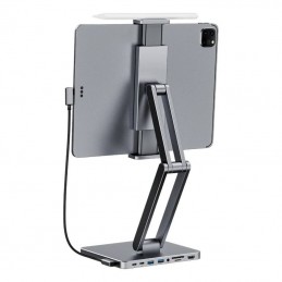 Docking station with stand for Tablet-iPad, INVZI, MH03, MagHub, 3x USB-C, 2x USB-A