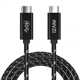 Cable USB-C - USB4.0, INVZI, INVUSB4, Gen3, 240W, 40Gbps, 2m (black)