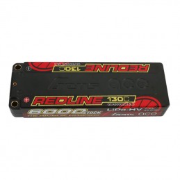 Gens ace Redline Series 6000mAh 7.6V 130C 2S2P HardCase 57- HV Lipo Battery