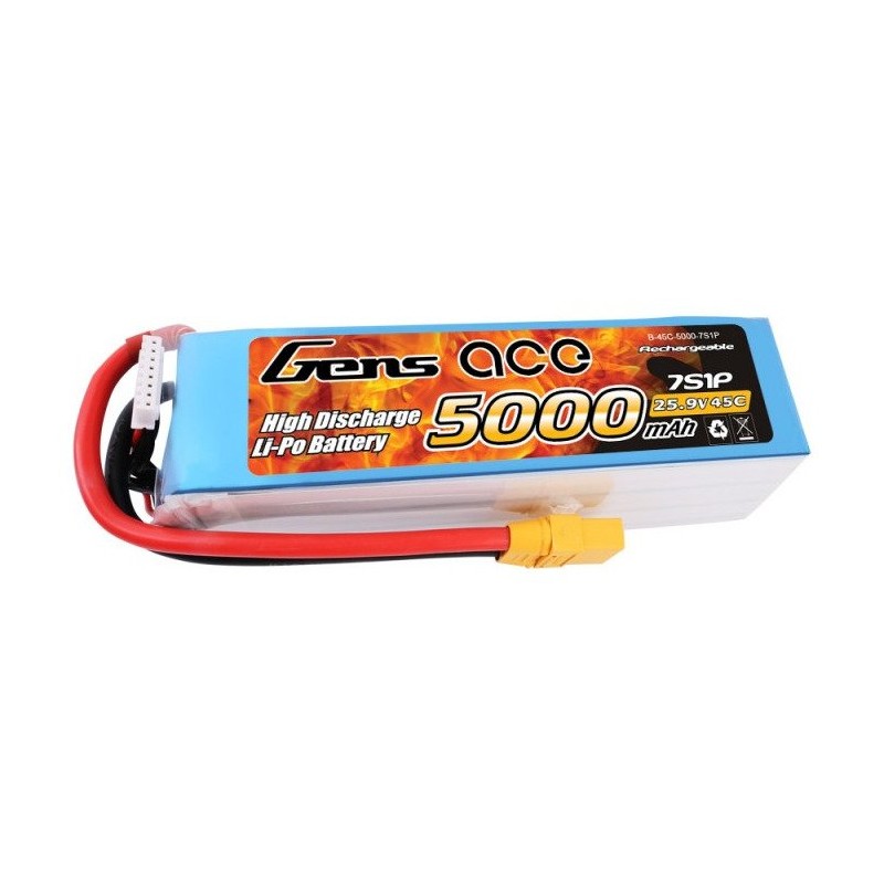 Akumulator Gens Ace 5000mAh 25.9V 45C 7S1P XT90