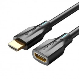 Kabel Przedłużający HDMI 2.1 Vention AHBBF, 1m, 8K 60Hz- 4K 120Hz Czarny