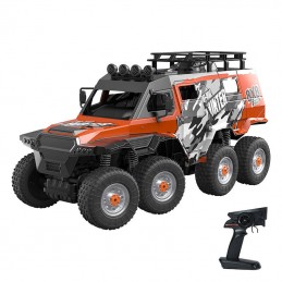 Remote-controlled RC eight-wheel remote control car 1-10 Double Eagle (orange) (amphibious) E373-003