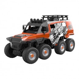 Remote-controlled RC eight-wheel remote control car 1-10 Double Eagle (orange) (amphibious) E373-003