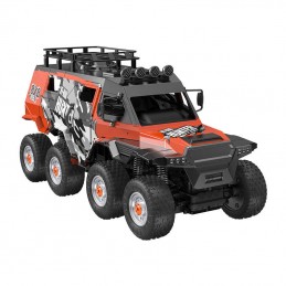 Remote-controlled RC eight-wheel remote control car 1-10 Double Eagle (orange) (amphibious) E373-003