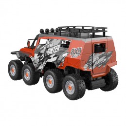 Remote-controlled RC eight-wheel remote control car 1-10 Double Eagle (orange) (amphibious) E373-003