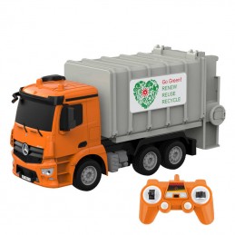 Remote control RC garbage truck 1-26 Double Eagle ( orange) Mercedes-Benz Antos E676-003